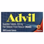 Advil Pain and Headache Reliever Ibuprofen 200 mg 100 Coated Tablets