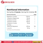 Weight World Magnesium Complex (4 in 1) 490 mg 180 Capsules - Image 2