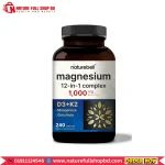 NatureBell Magnesium 12-in-1 Complex 1000 mg With D3+K2 240 Capsules