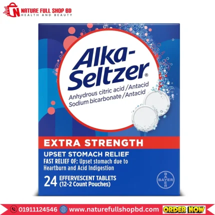 Alka-Seltzer Extra Strength Antacid & Pain Relief Original 24 Tablets